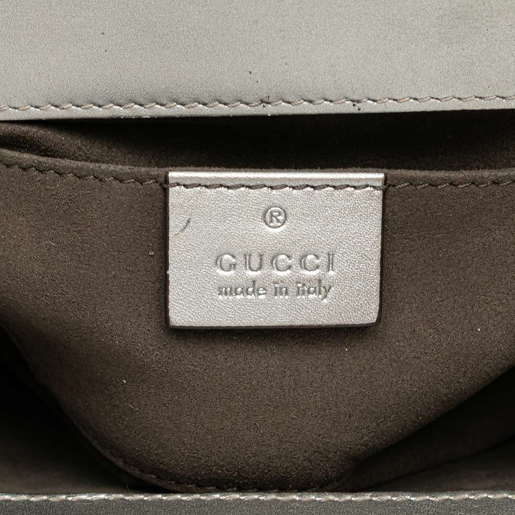 Gucci Small Metallic Leather Padlock Crossbody - Side view