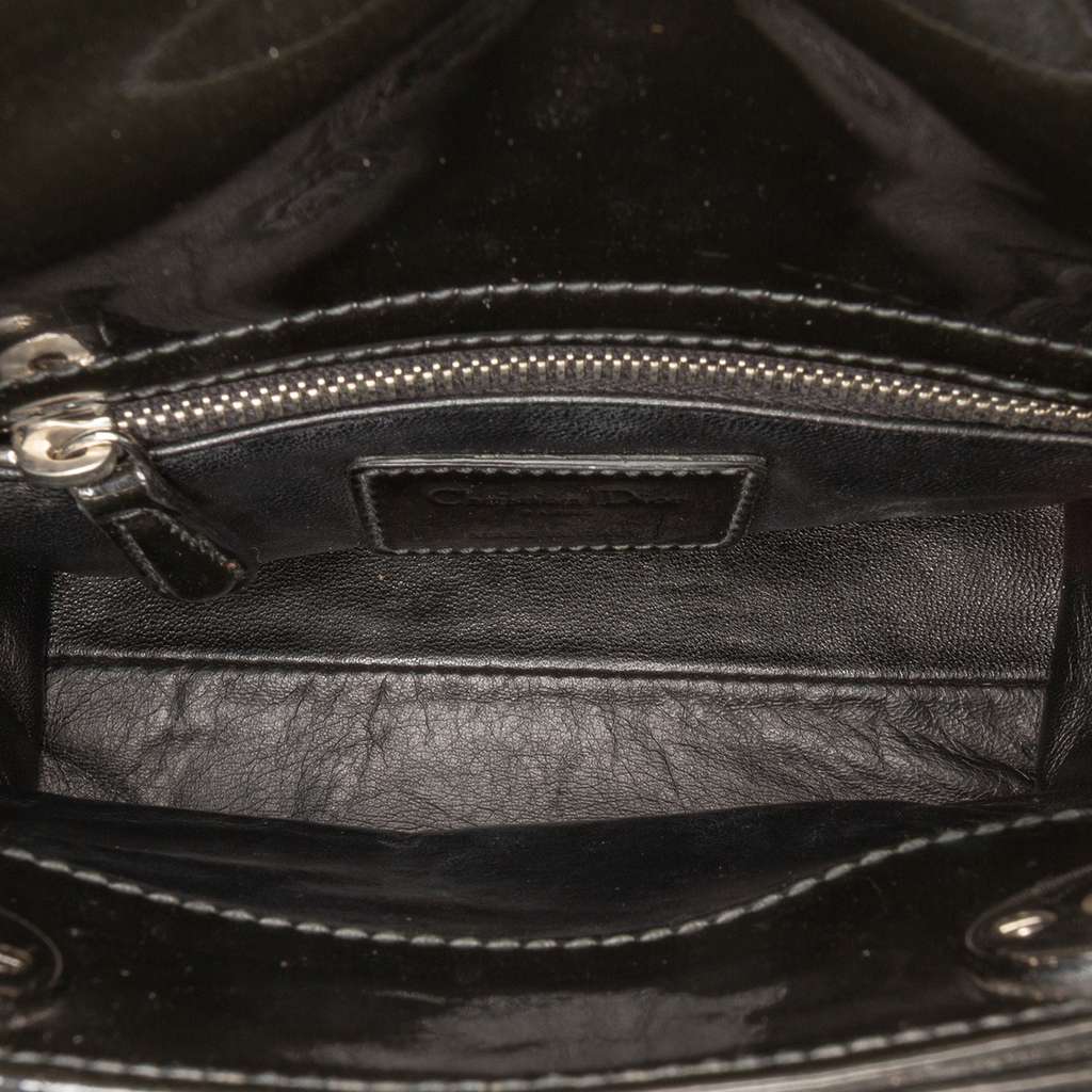 Dior Mini Multicolor Metallic Fabric and Patent Leather Lady Dior - 4