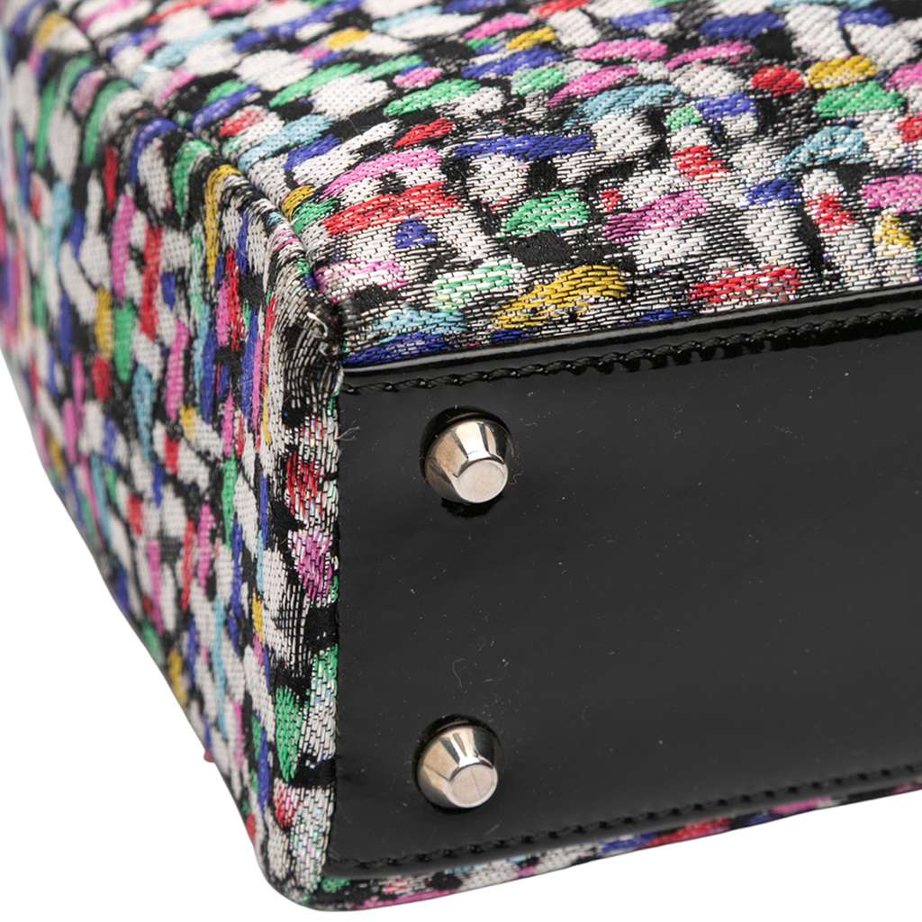 Dior Mini Multicolor Metallic Fabric and Patent Leather Lady Dior - Image 12