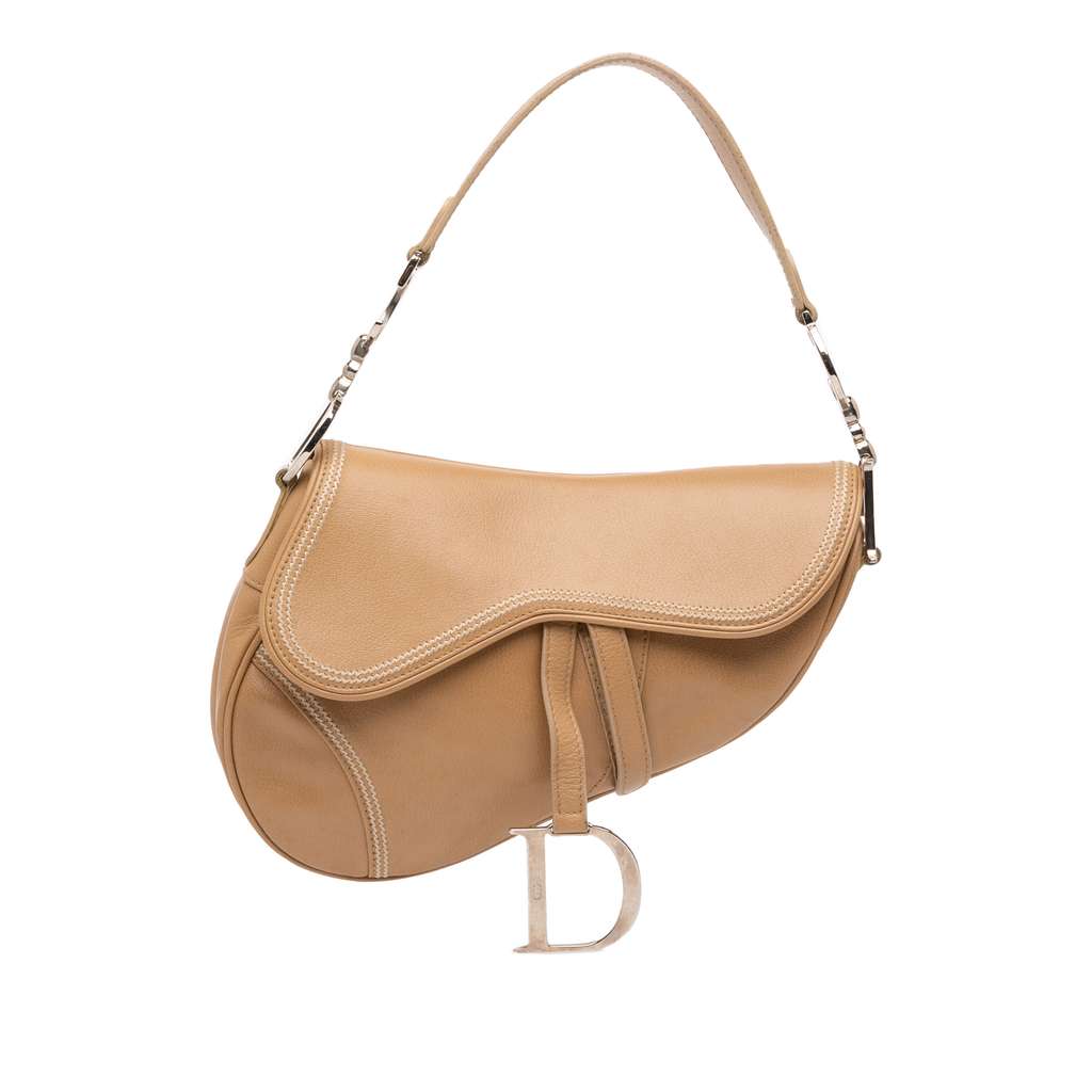 Dior Leather Saddle Bag