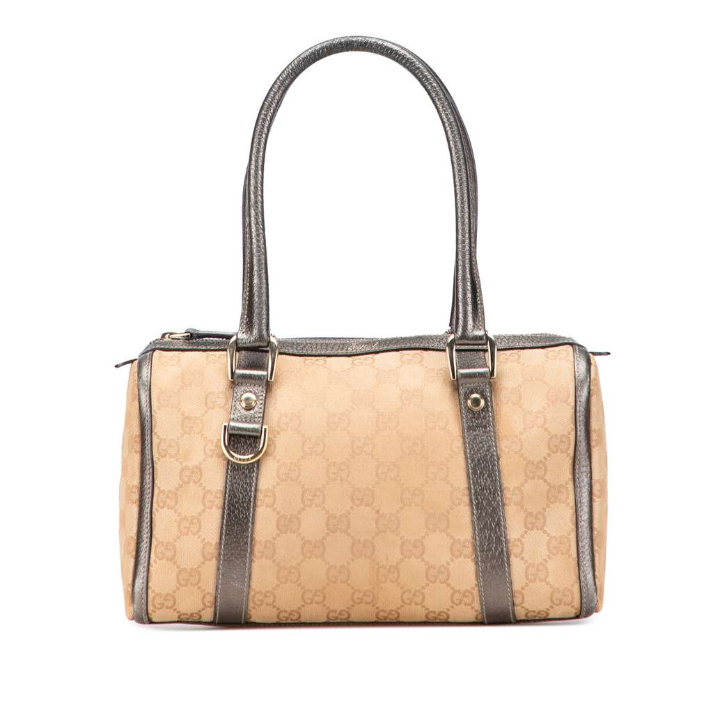 Gucci GG Canvas Abbey D Ring Boston Bag