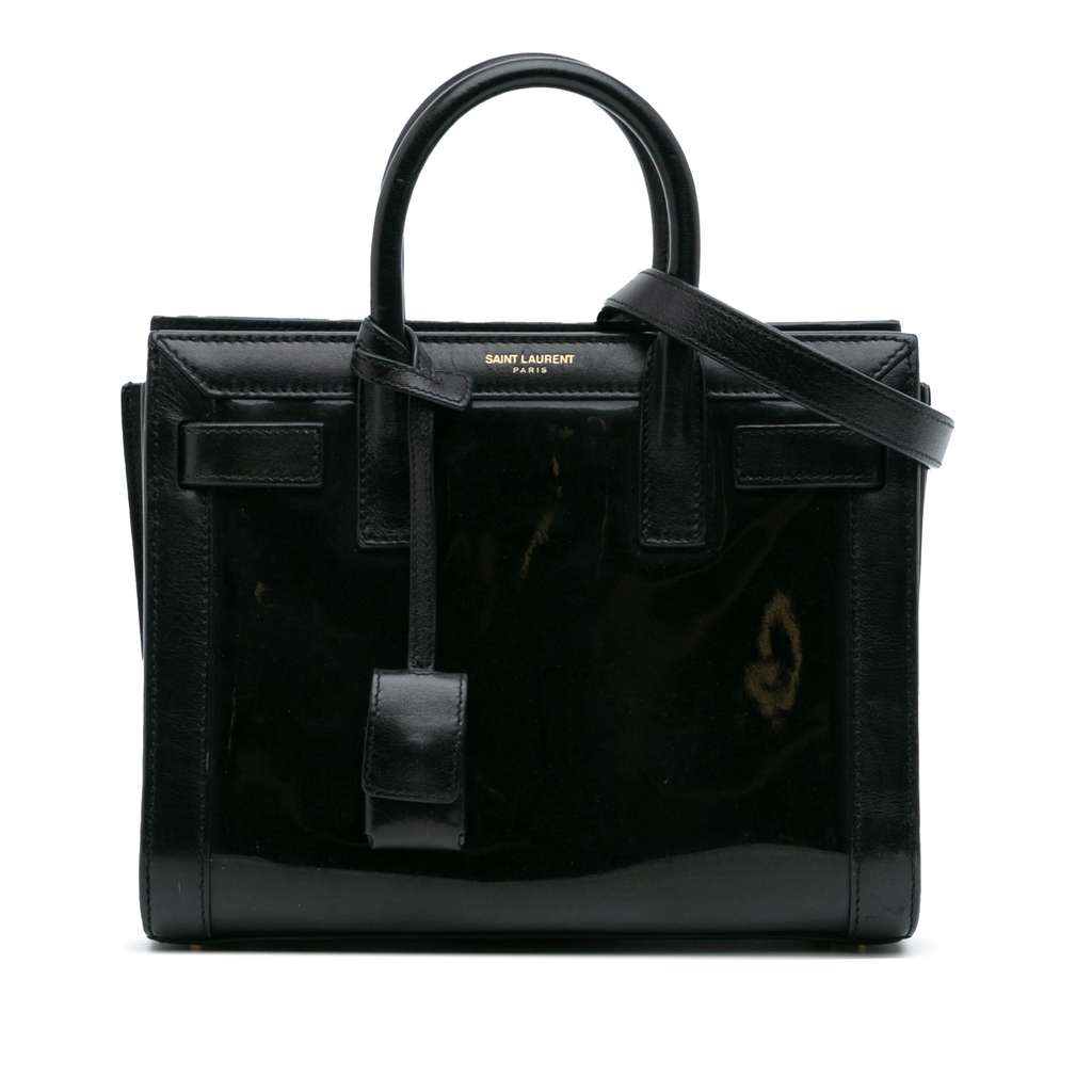 Saint Laurent Nano Patent Sac de Jour Satchel
