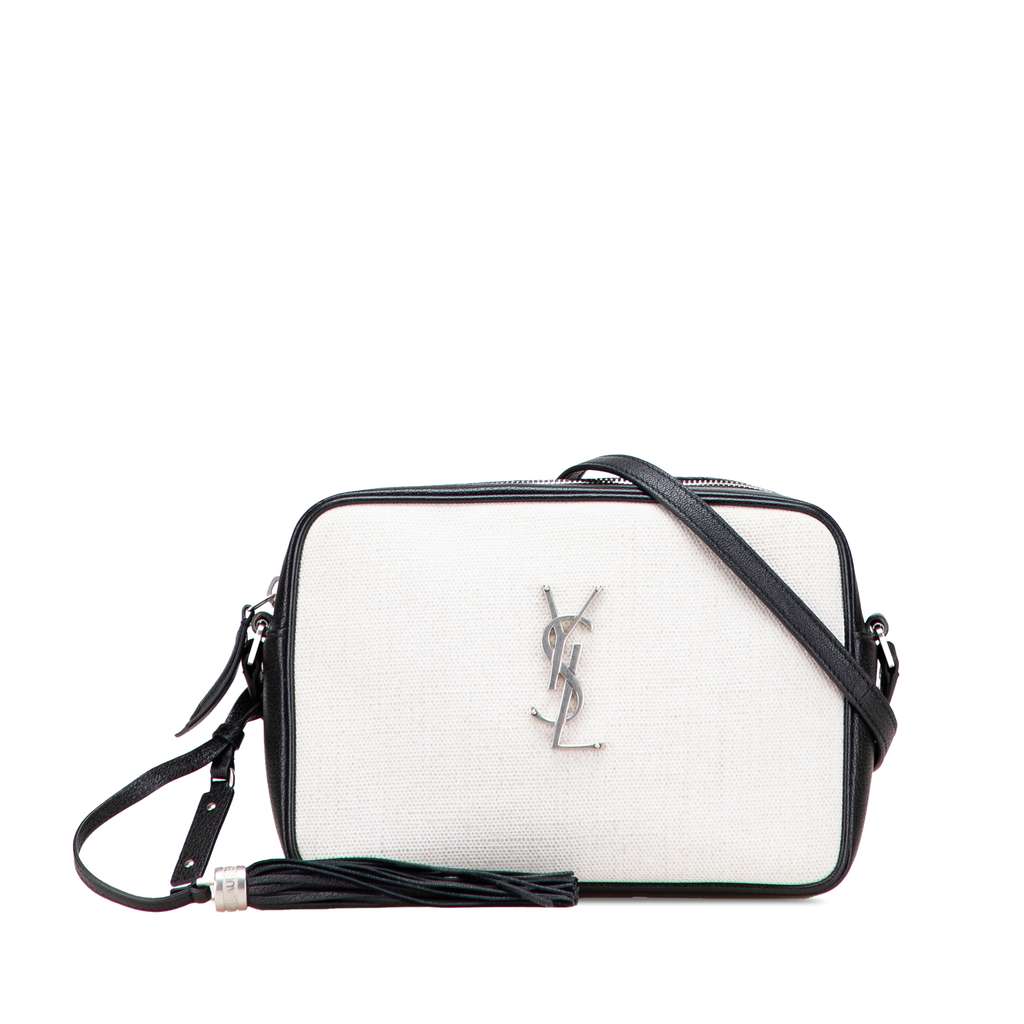 Saint Laurent Canvas Monogram Lou Camera Bag