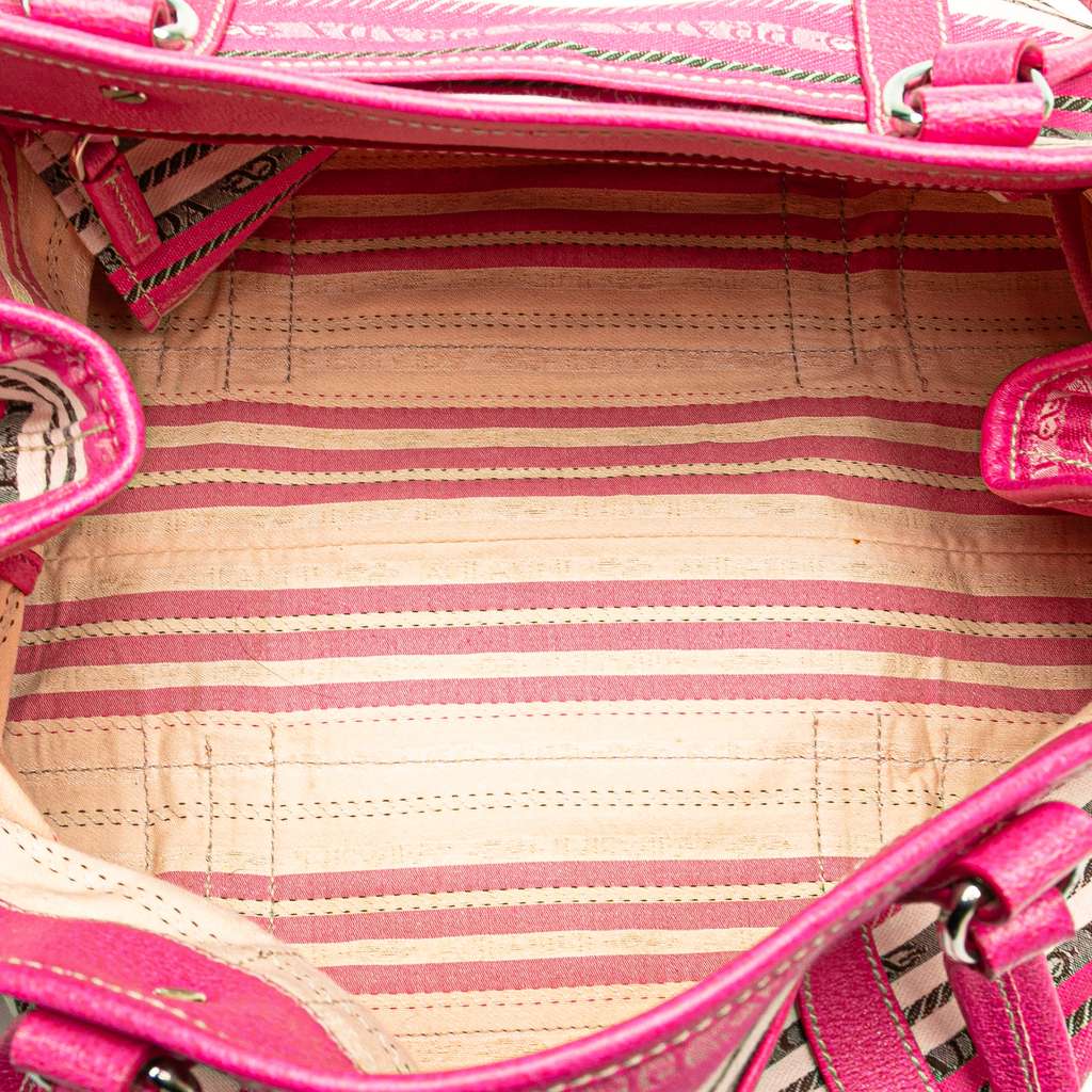 Prada Striped Jacquard Tote - 4