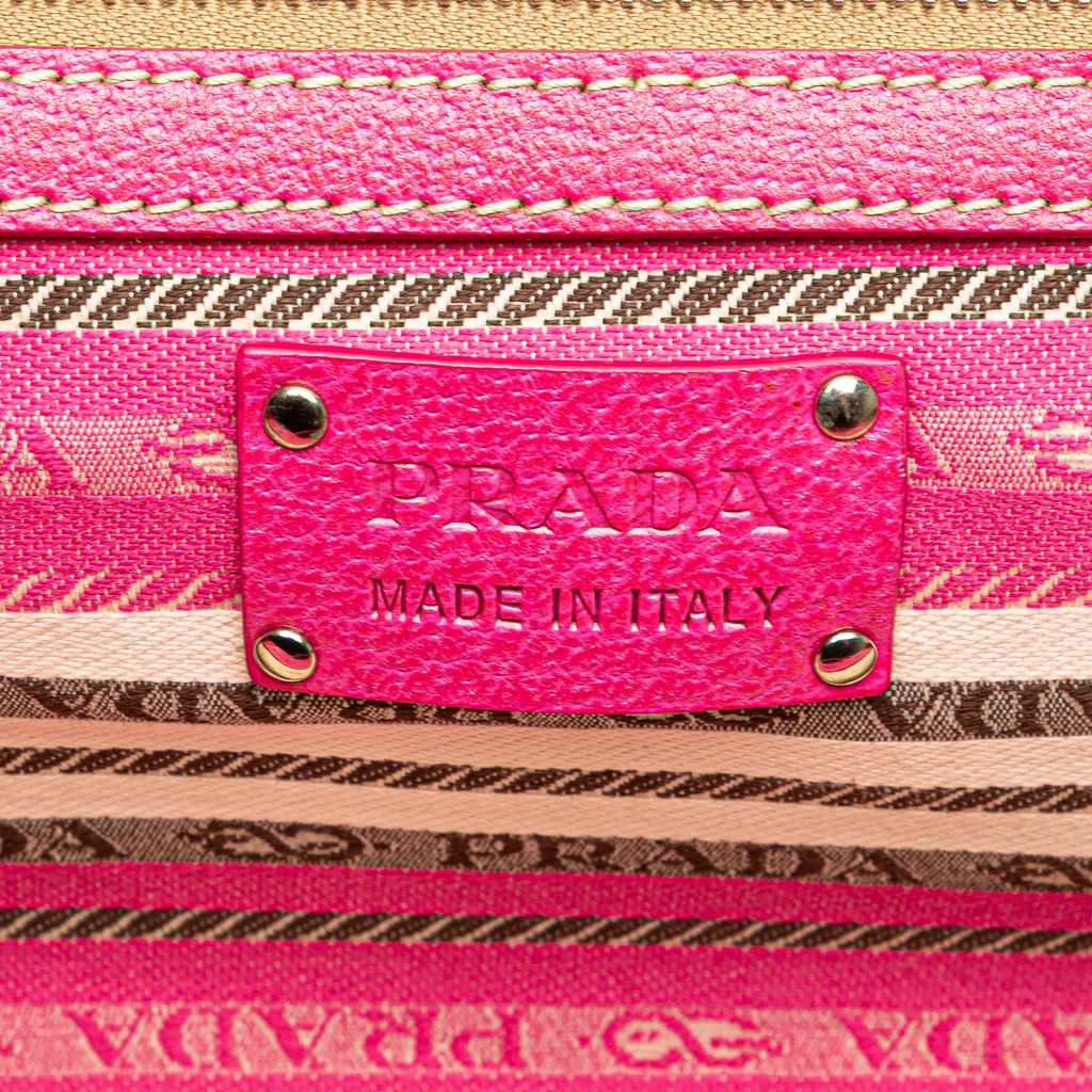 Prada Striped Jacquard Tote - Side view