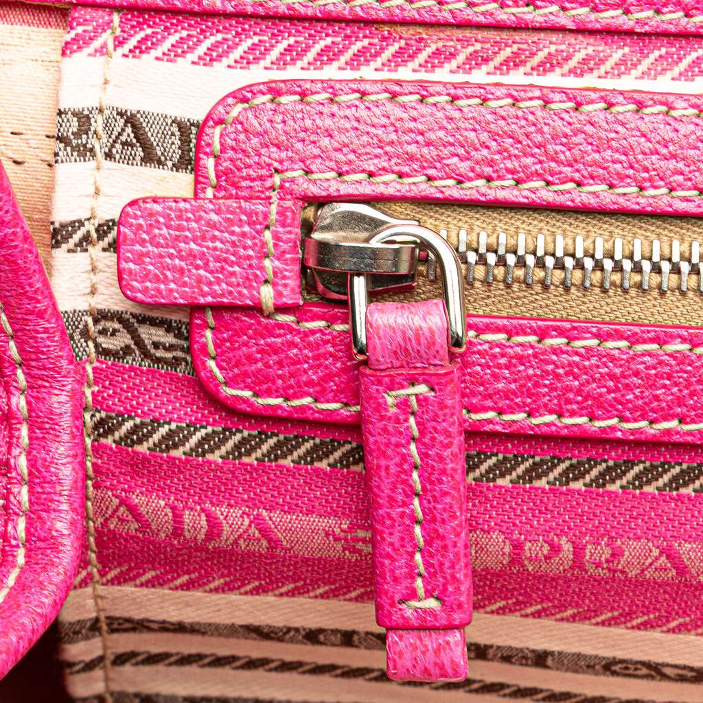 Prada Striped Jacquard Tote - Detail 2