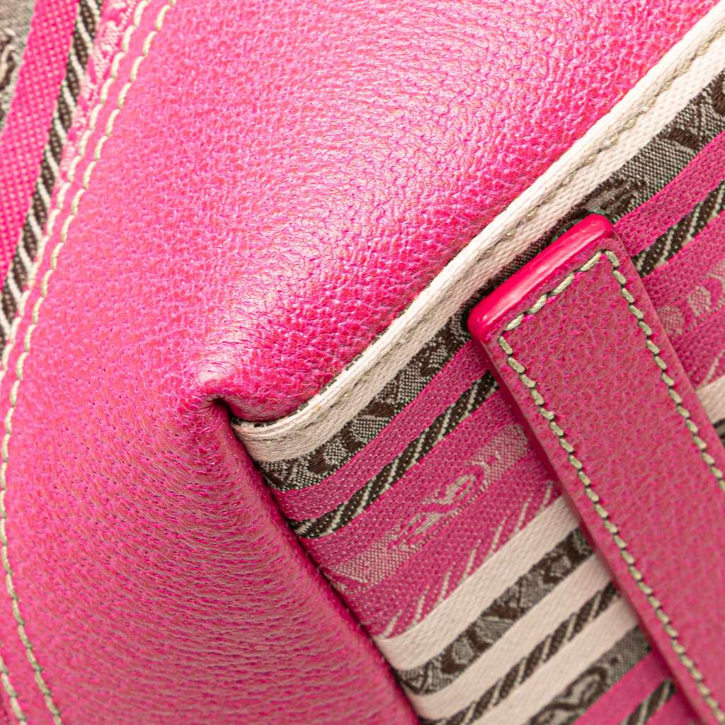 Prada Striped Jacquard Tote - Image 10