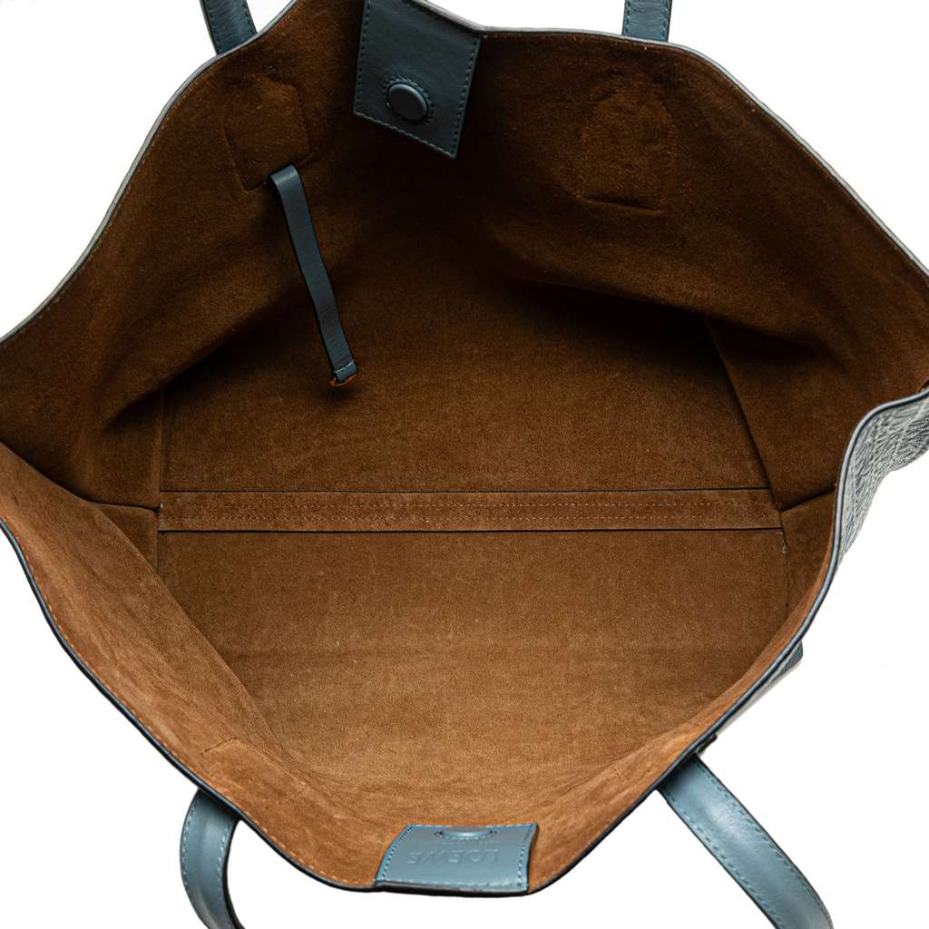 Loewe Embossed Anagram Leather T Shopper Tote - 4