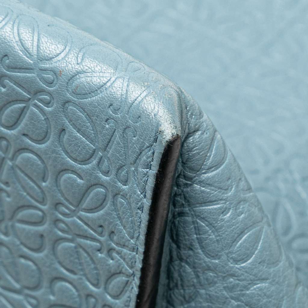 Loewe Embossed Anagram Leather T Shopper Tote - Detail 2