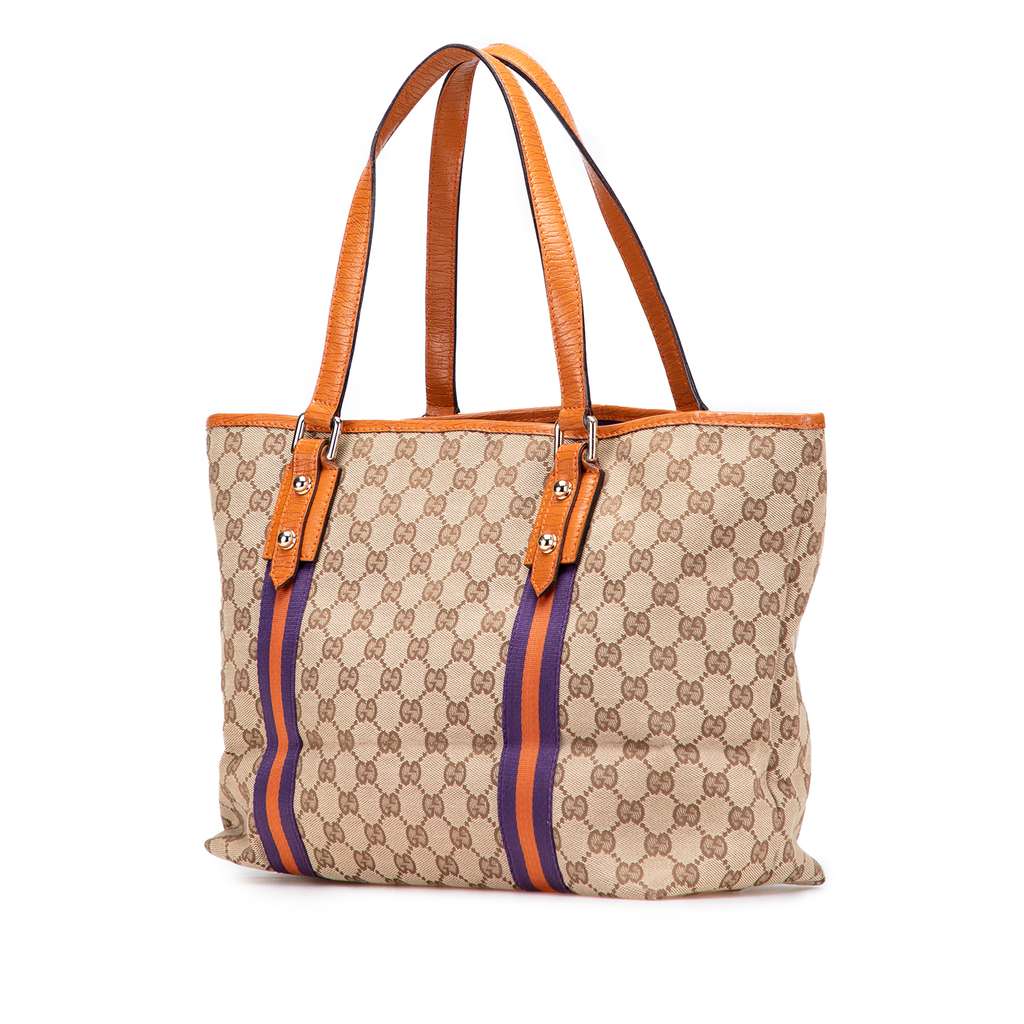 Gucci Large GG Canvas Jolicoeur Tote - Back view