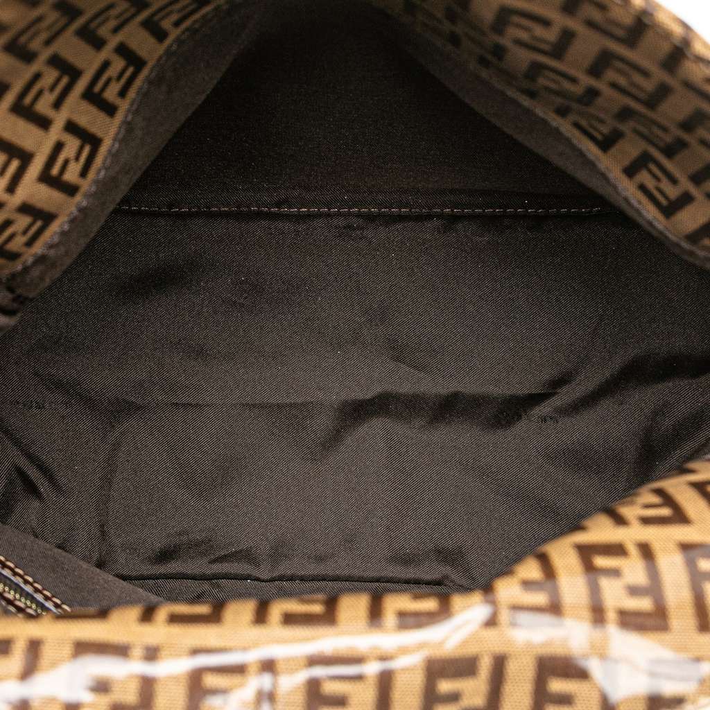 Fendi Zucchino Crystal Double Flap Mamma - 4