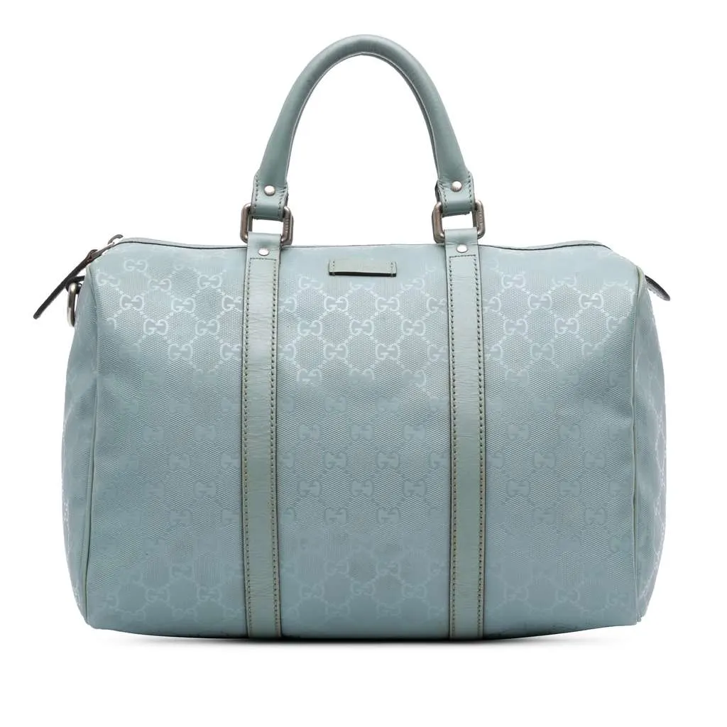 Gucci Medium GG Imprime Joy Boston Blue Canvas Good - Front View