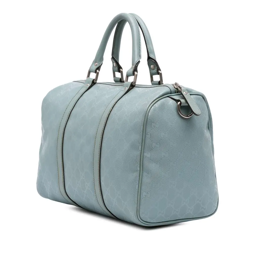 Gucci Medium GG Imprime Joy Boston Blue Canvas Good - Back View