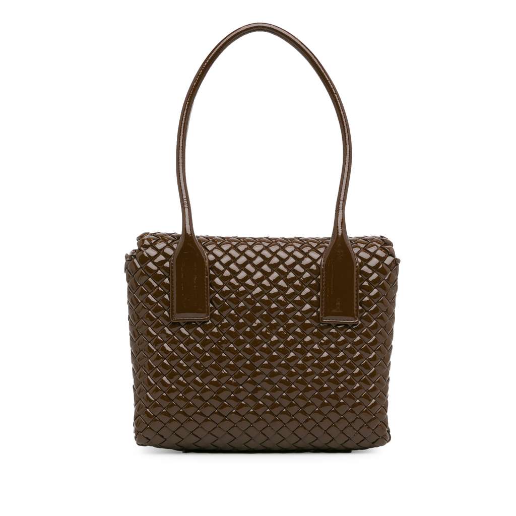 Bottega Veneta Intrecciato Patent Patti - 3