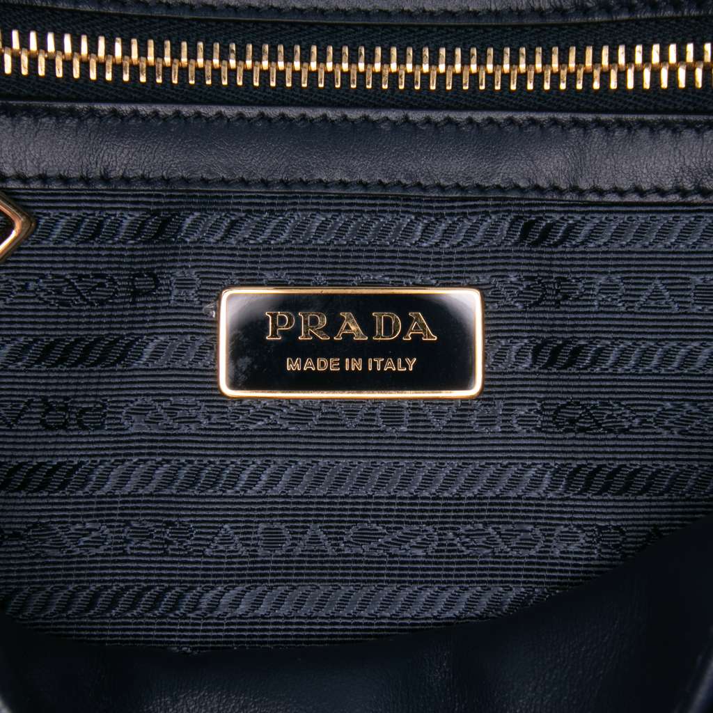 Prada Small Canvas Symbole Triangolo Satchel - Side view