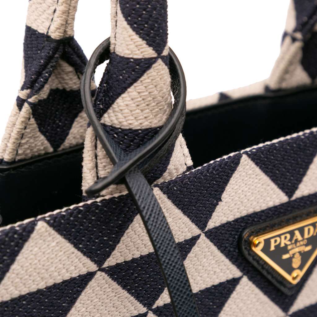 Prada Small Canvas Symbole Triangolo Satchel - Image 10