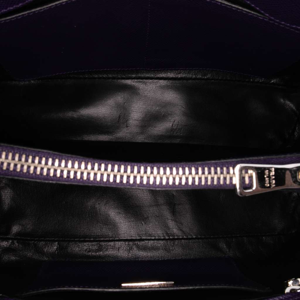 Prada Saffiano Cuir Turnlock Twin Satchel - 4