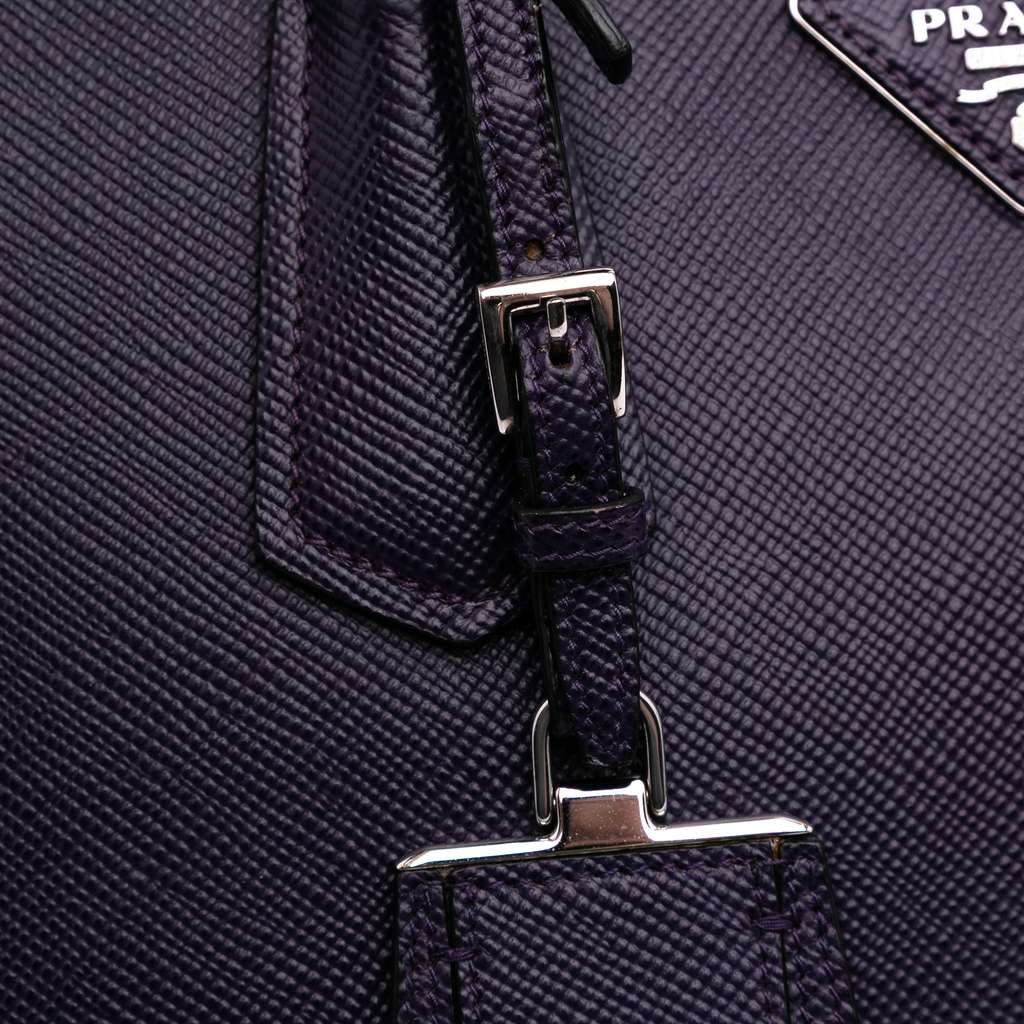 Prada Saffiano Cuir Turnlock Twin Satchel - Image 10