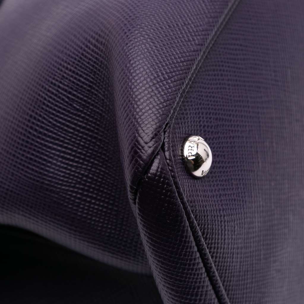 Prada Saffiano Cuir Turnlock Twin Satchel - Image 11