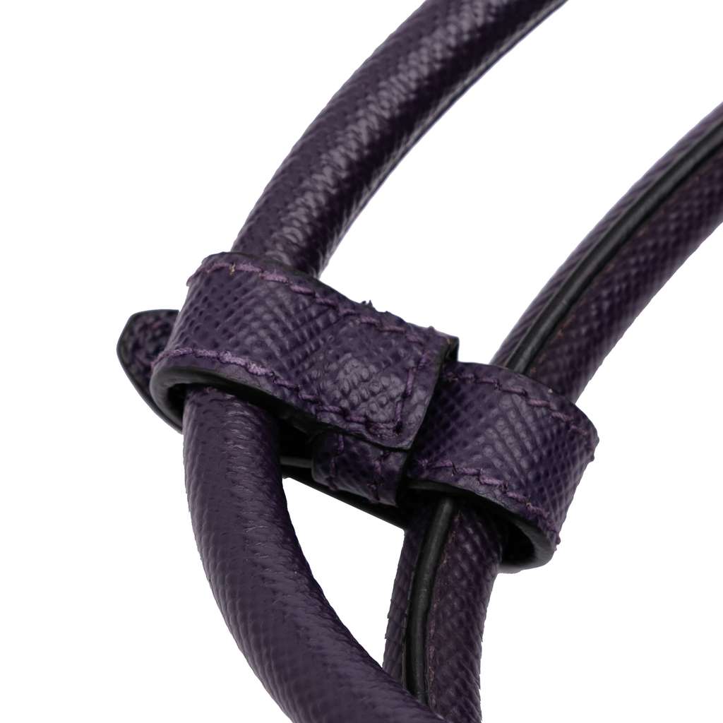 Prada Saffiano Cuir Turnlock Twin Satchel - Image 12