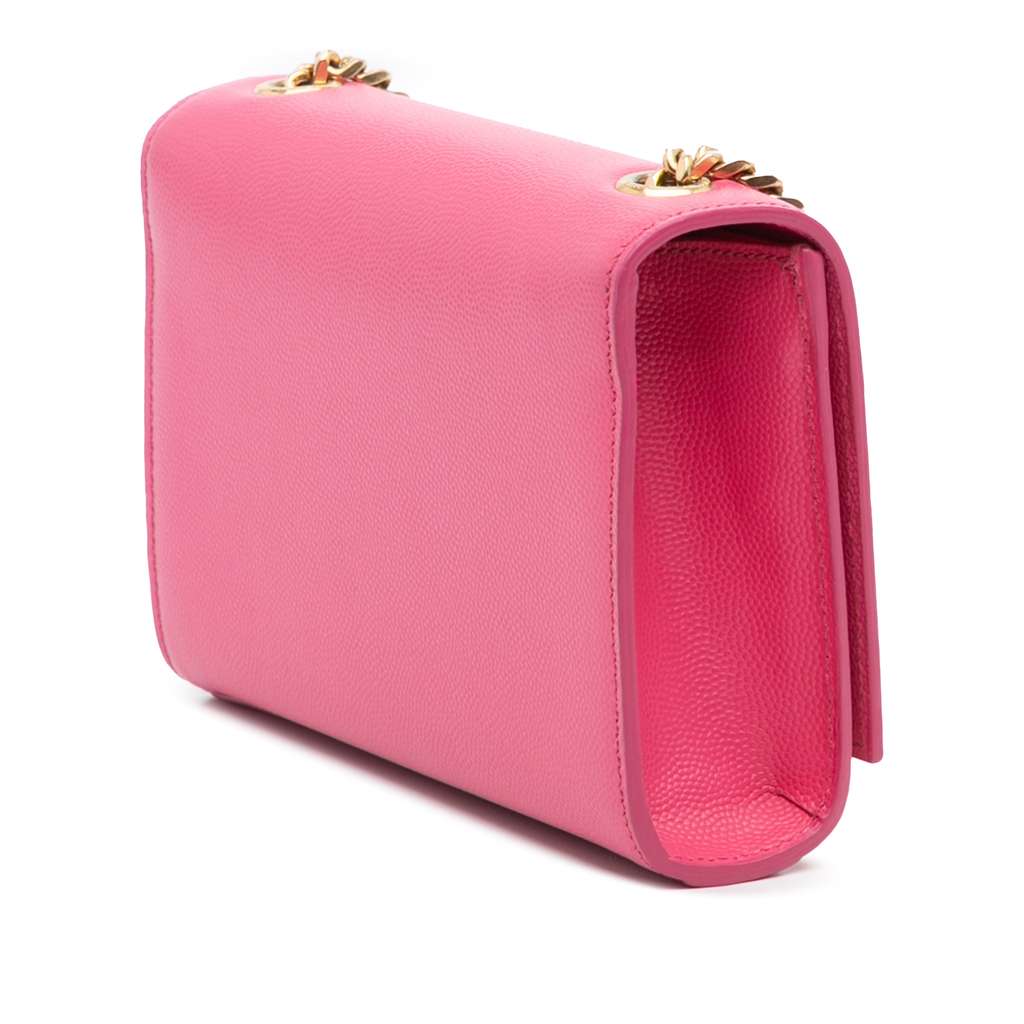 Saint Laurent Small Grain De Poudre Monogram Kate Crossbody - Back view