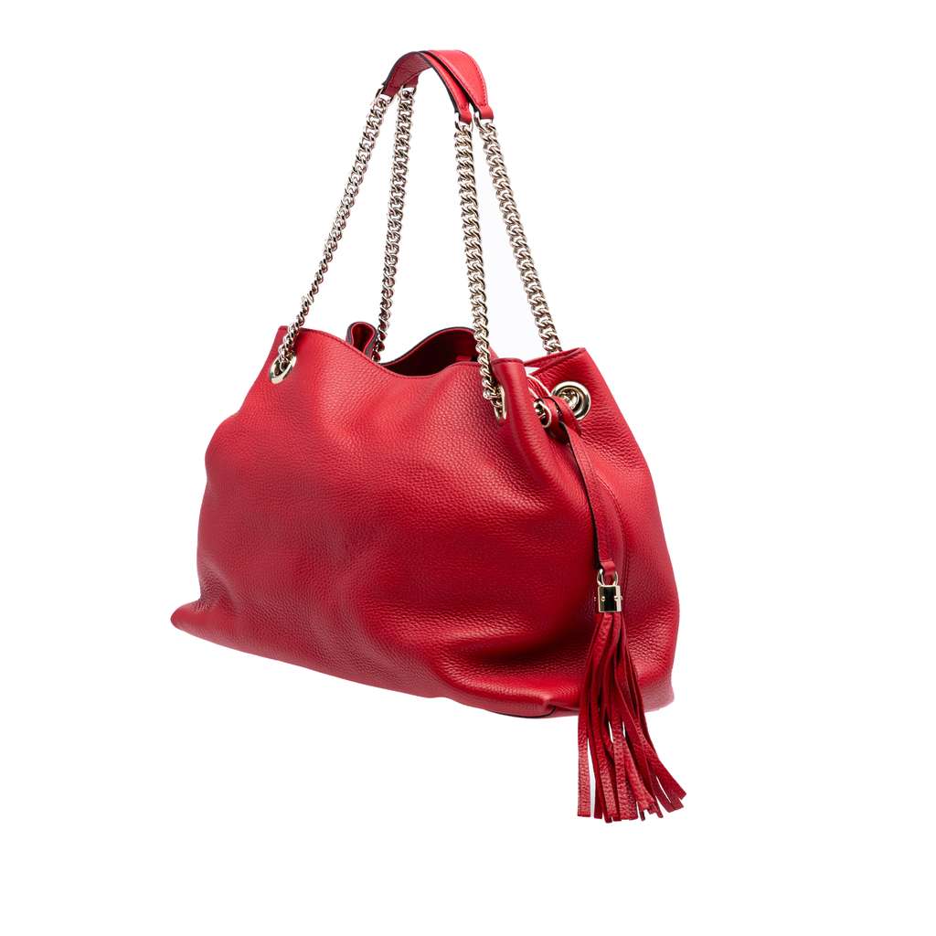 Gucci Medium Leather Soho Chain Tote - 2