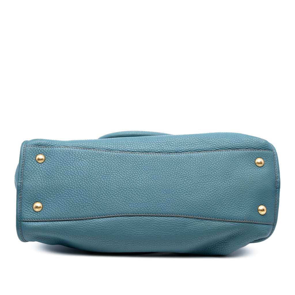 Prada Vitello Daino Zip Top Satchel - Image 6