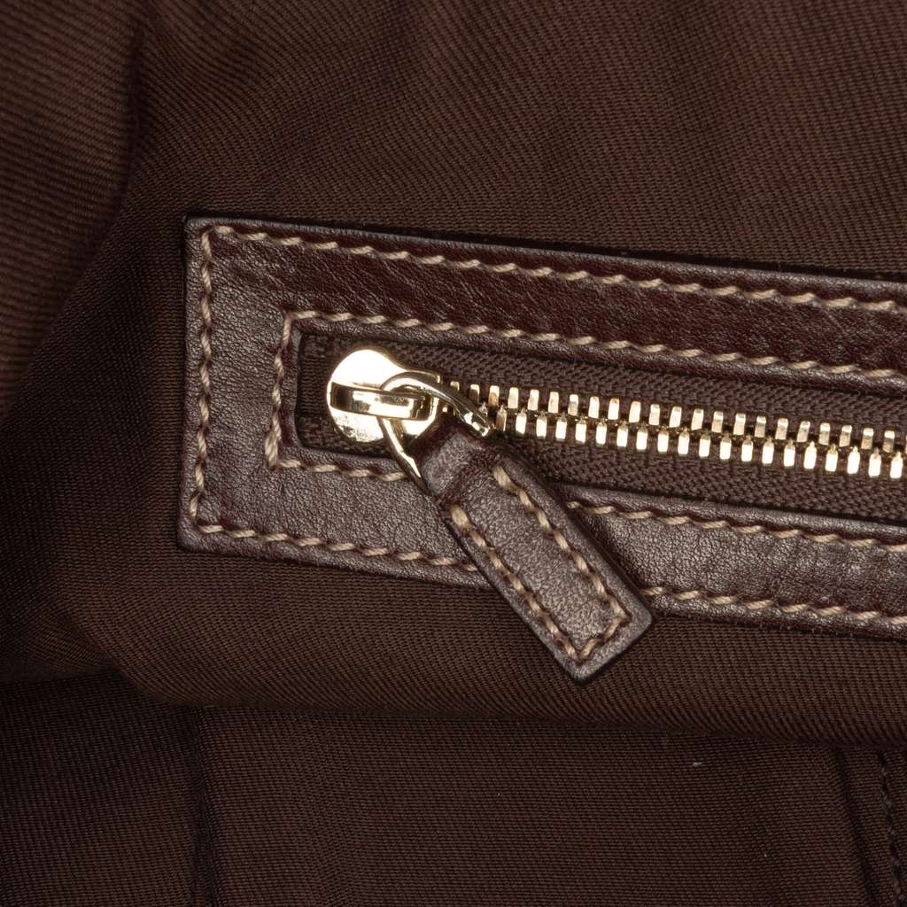 Gucci Canvas Bamboo Horsebit Print Hobo - Detail 2