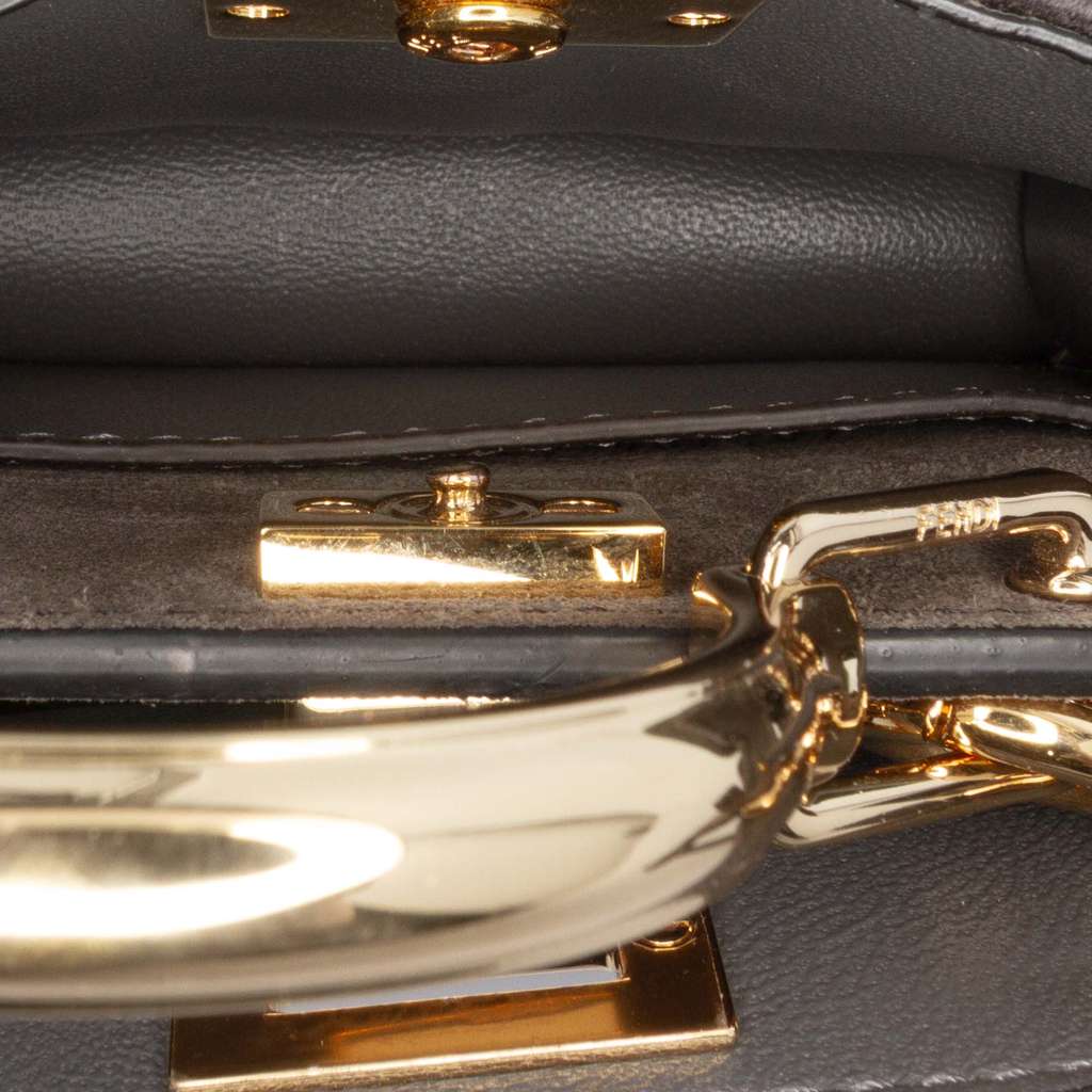 Fendi Nano Zucca Cashmere Peekaboo ISeeU Maxi Handle Bag - 4