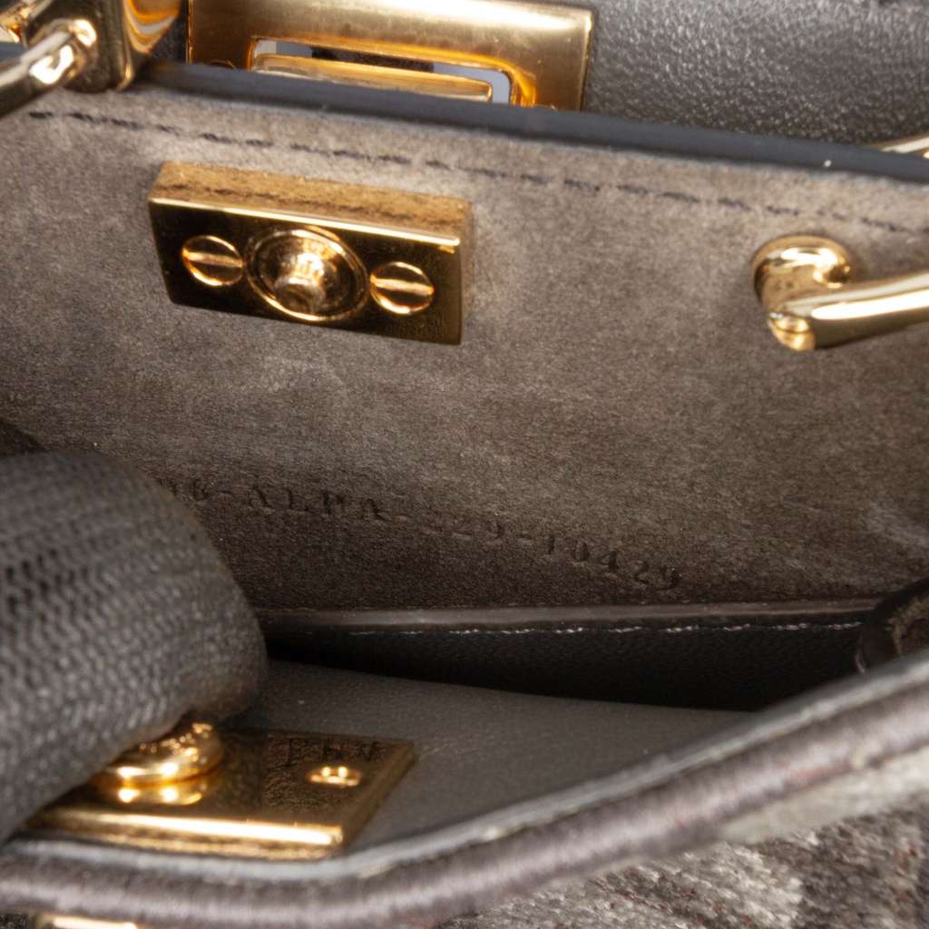 Fendi Nano Zucca Cashmere Peekaboo ISeeU Maxi Handle Bag - 5