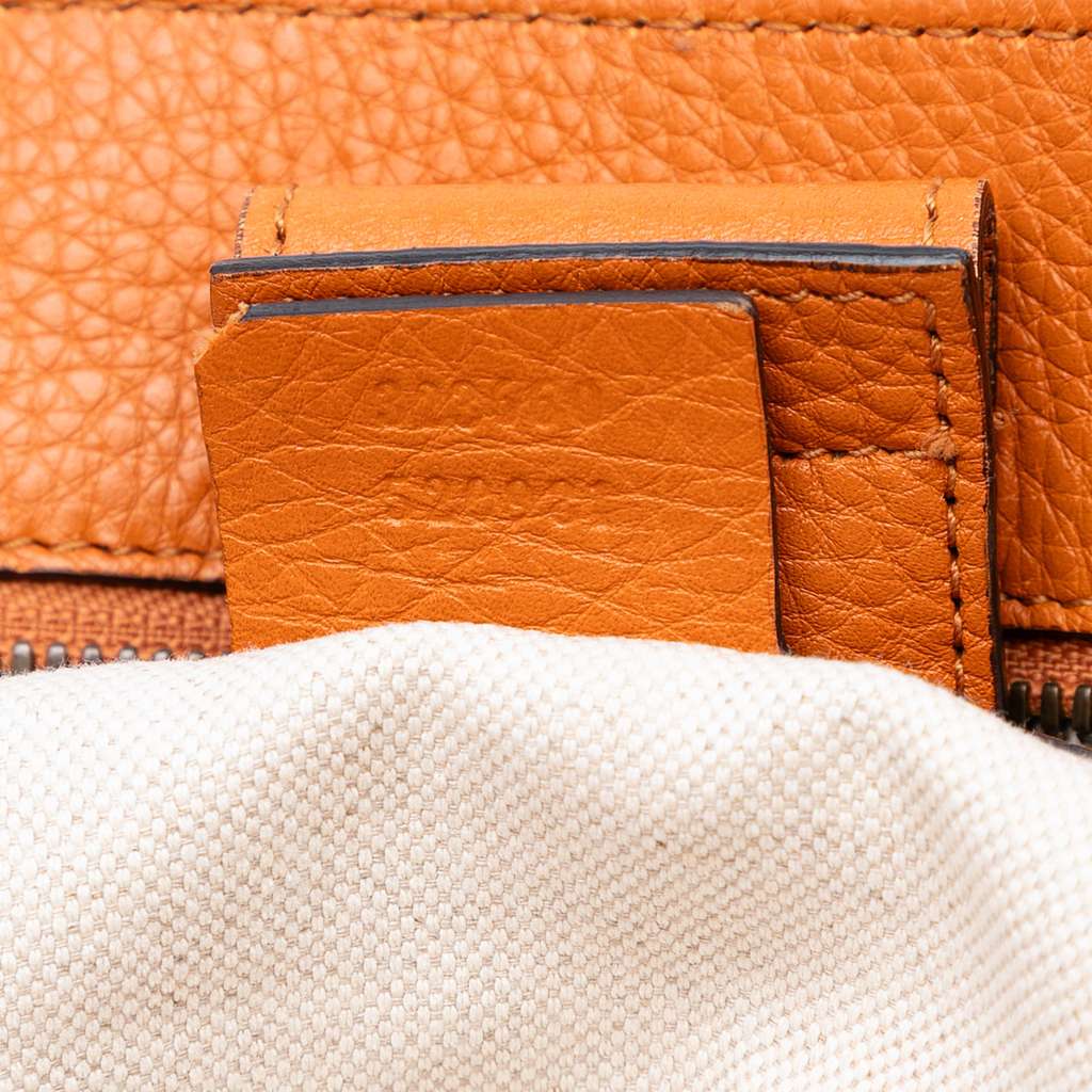 Gucci Medium Calfskin Bamboo Shopper Satchel - Detail 1