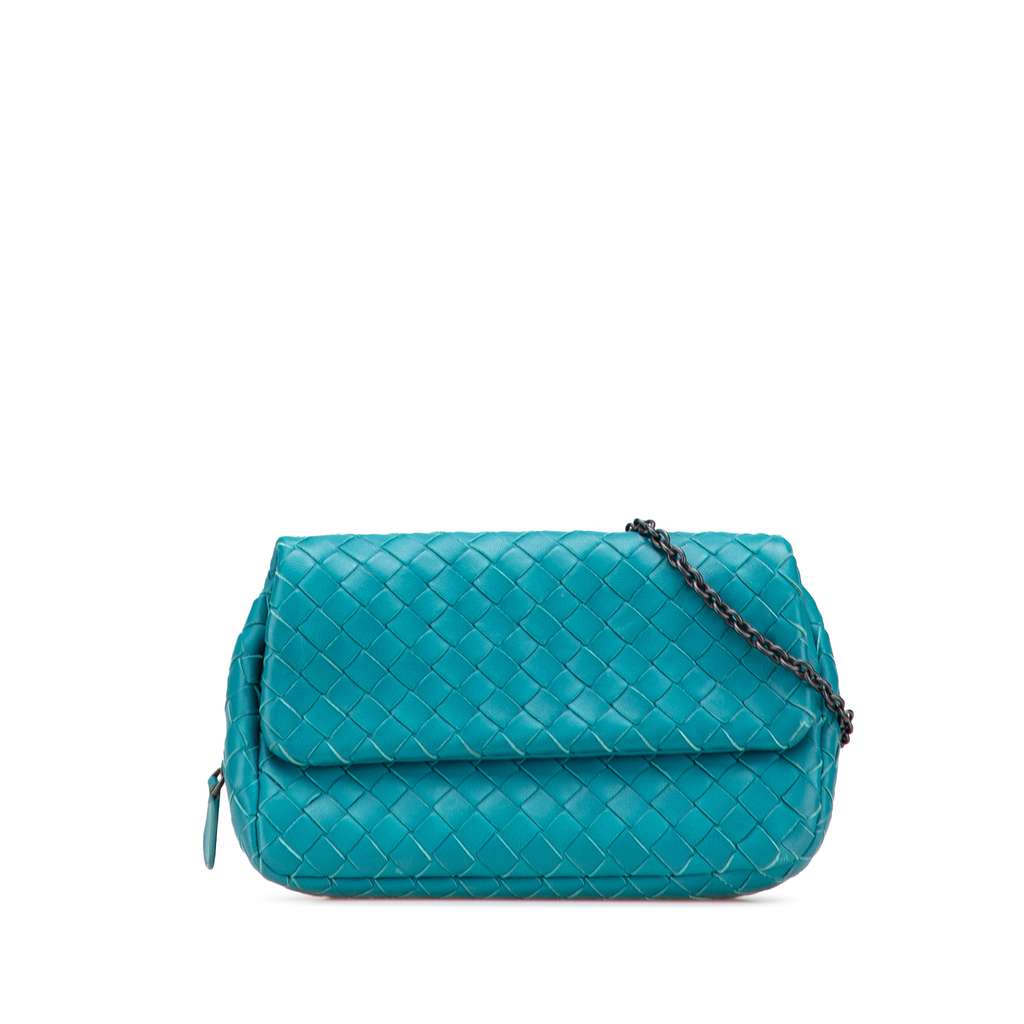 Bottega Veneta Mini Nappa Intrecciato Expandable Chain Crossbody