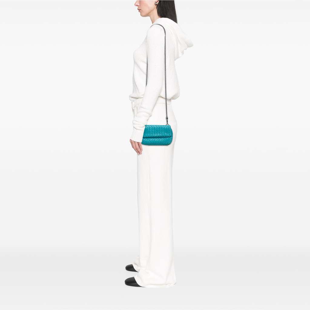 Bottega Veneta Mini Nappa Intrecciato Expandable Chain Crossbody - Image 12