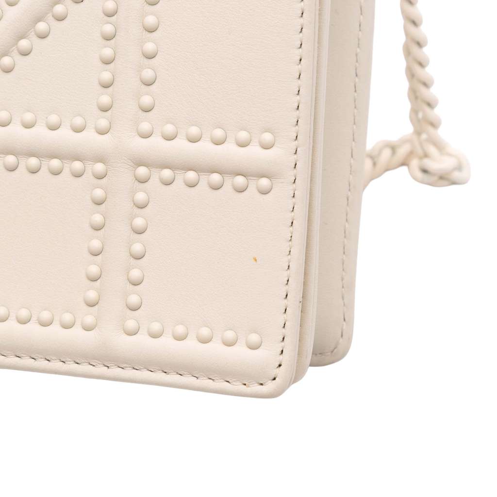 Dior Small Ultra Matte Studded Calfskin Diorama Wallet on Chain - Detail 2