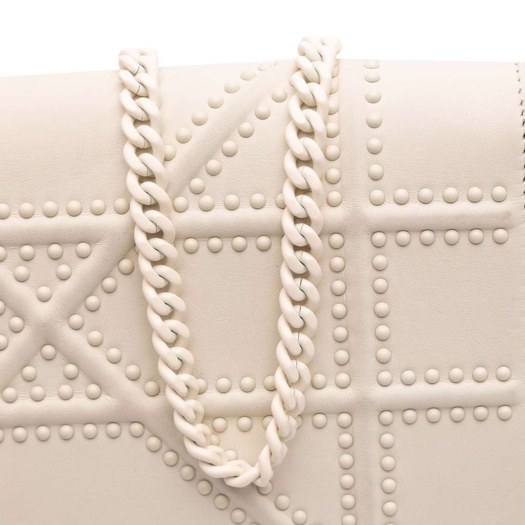 Dior Small Ultra Matte Studded Calfskin Diorama Wallet on Chain - Image 10