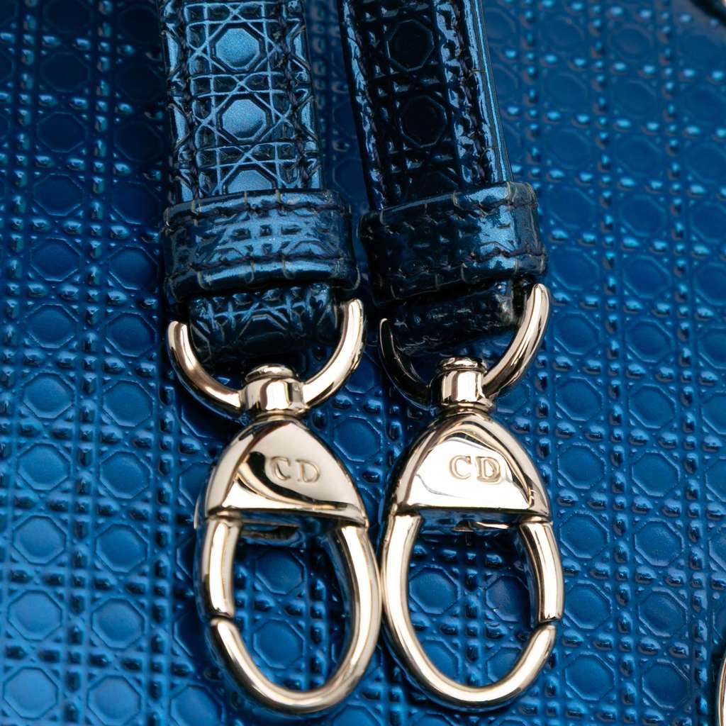 Dior Mini Metallic Patent Microcannage Lady Dior - Detail 1