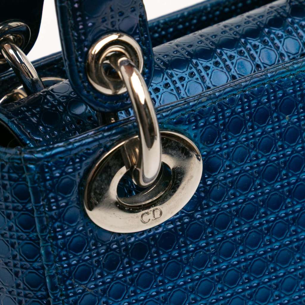 Dior Mini Metallic Patent Microcannage Lady Dior - Detail 2