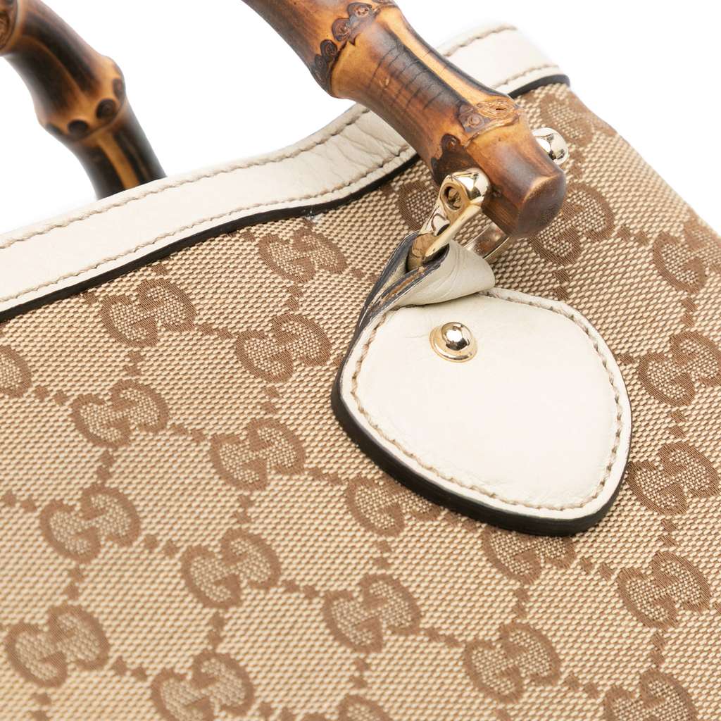 Gucci Small GG Canvas Diana Bamboo Top Handle Tote - Image 10