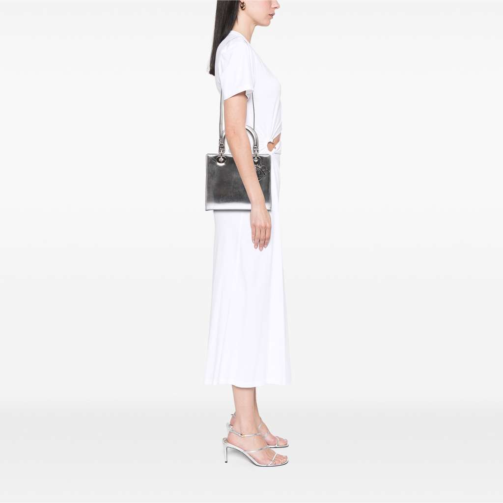 Dior Medium Metallic Patent Lady Dior - Image 15
