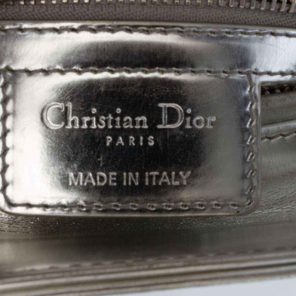 Dior Medium Metallic Patent Lady Dior - Side view