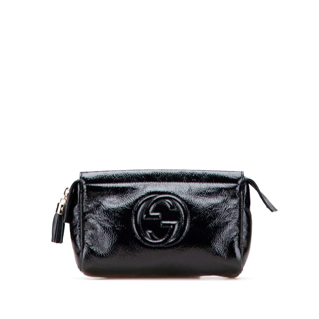 Gucci Soft Patent Soho Clutch