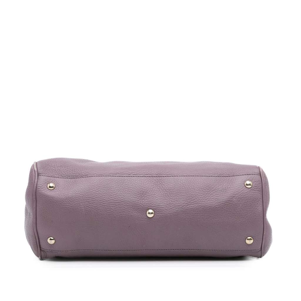 Gucci Medium Calfskin Bamboo Shopper Satchel - Image 6