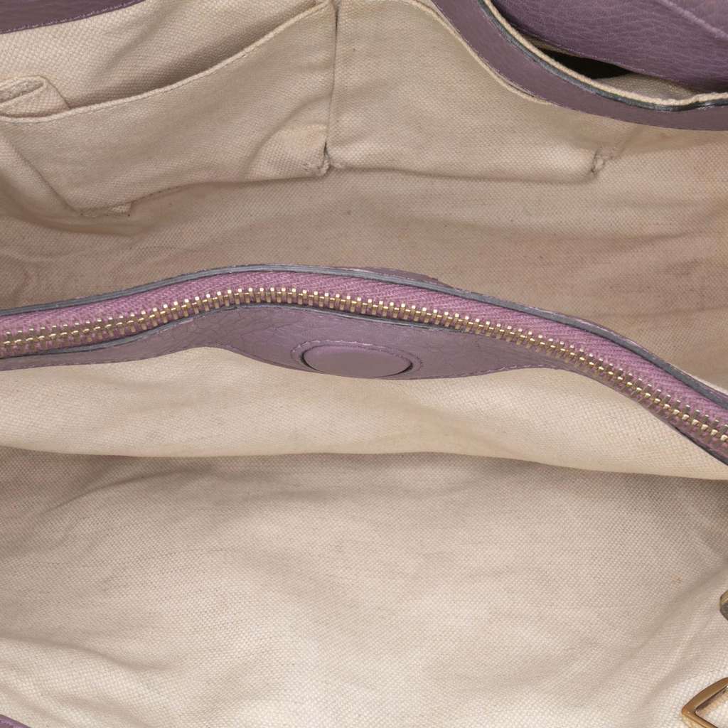 Gucci Medium Calfskin Bamboo Shopper Satchel - 4