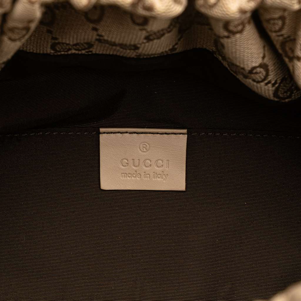 Gucci GG Canvas Bamboo Handbag - Side view