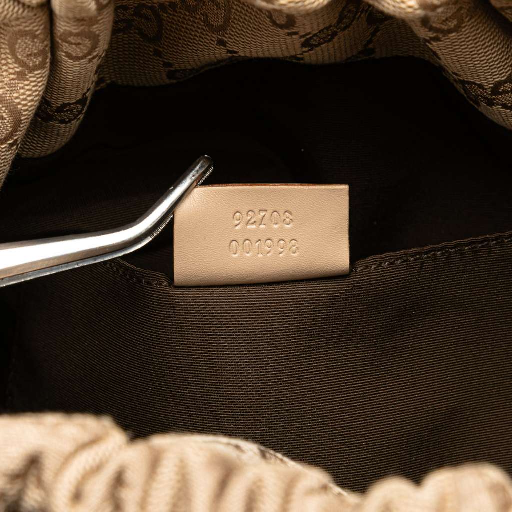 Gucci GG Canvas Bamboo Handbag - Detail 1