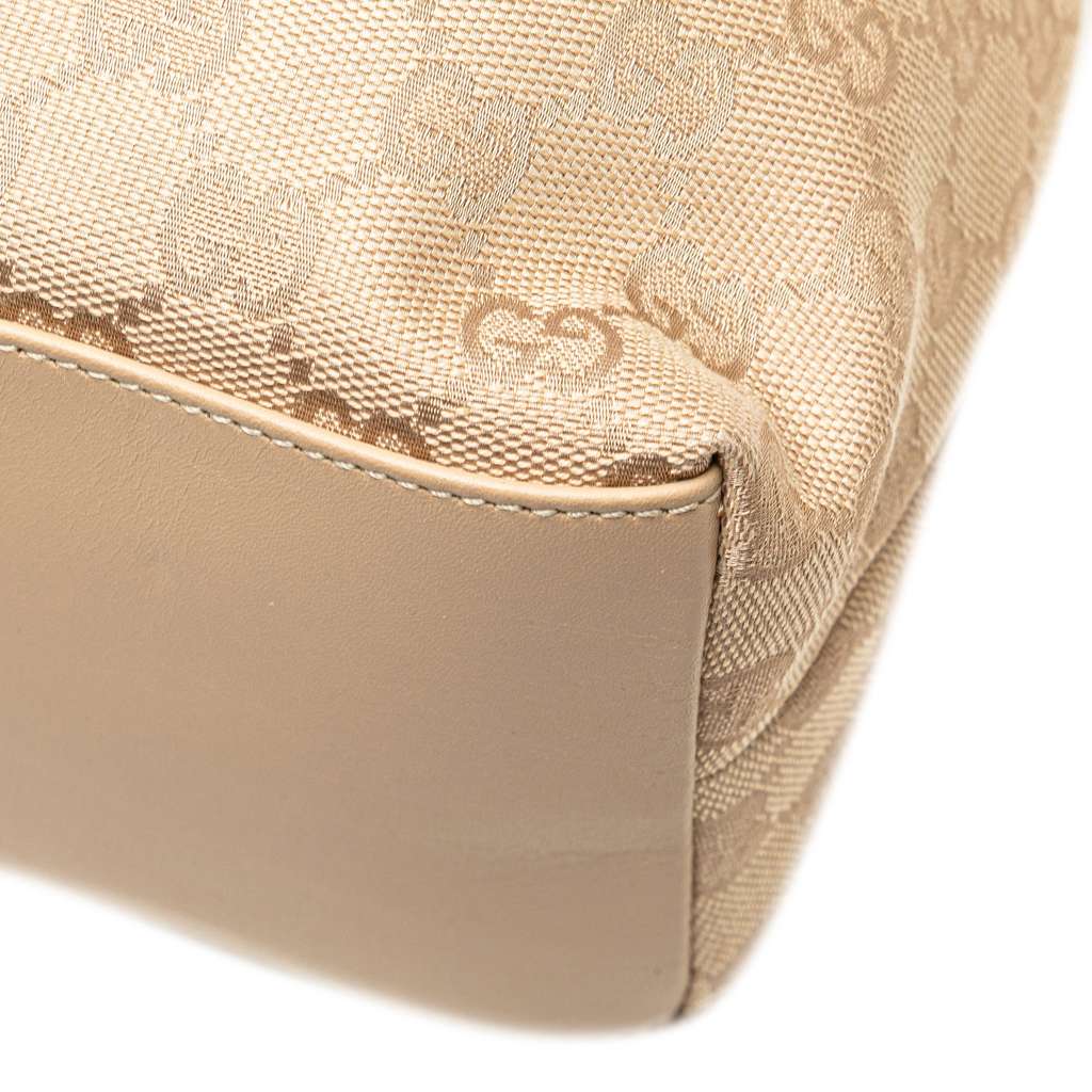 Gucci GG Canvas Bamboo Handbag - Image 11