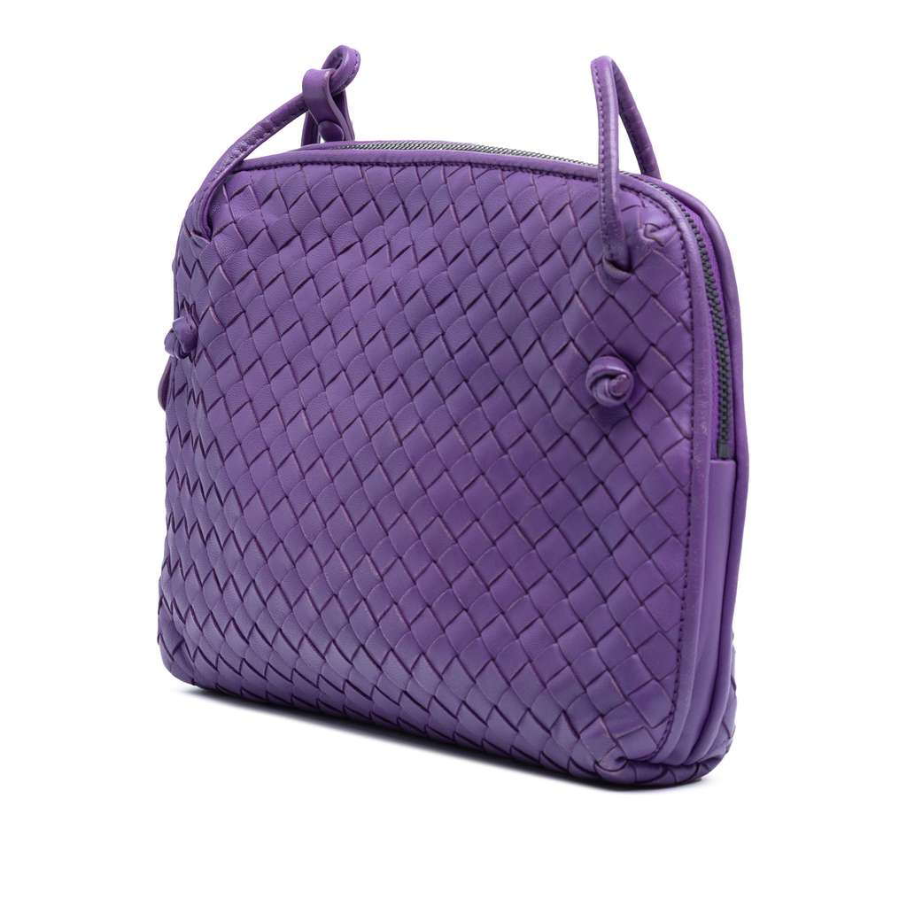Bottega Veneta Nappa Intrecciato Nodini Crossbody - Back view