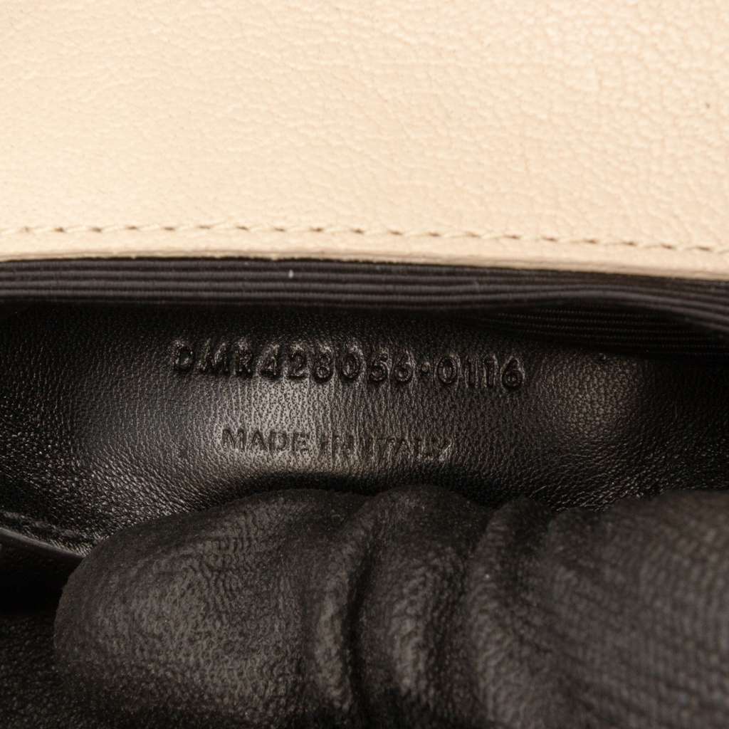 Saint Laurent Medium Monogram Chevron Sheepskin College Bag - Side view