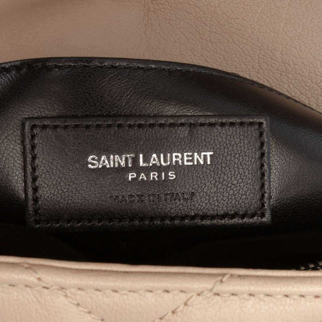 Saint Laurent Medium Monogram Chevron Sheepskin College Bag - Detail 1