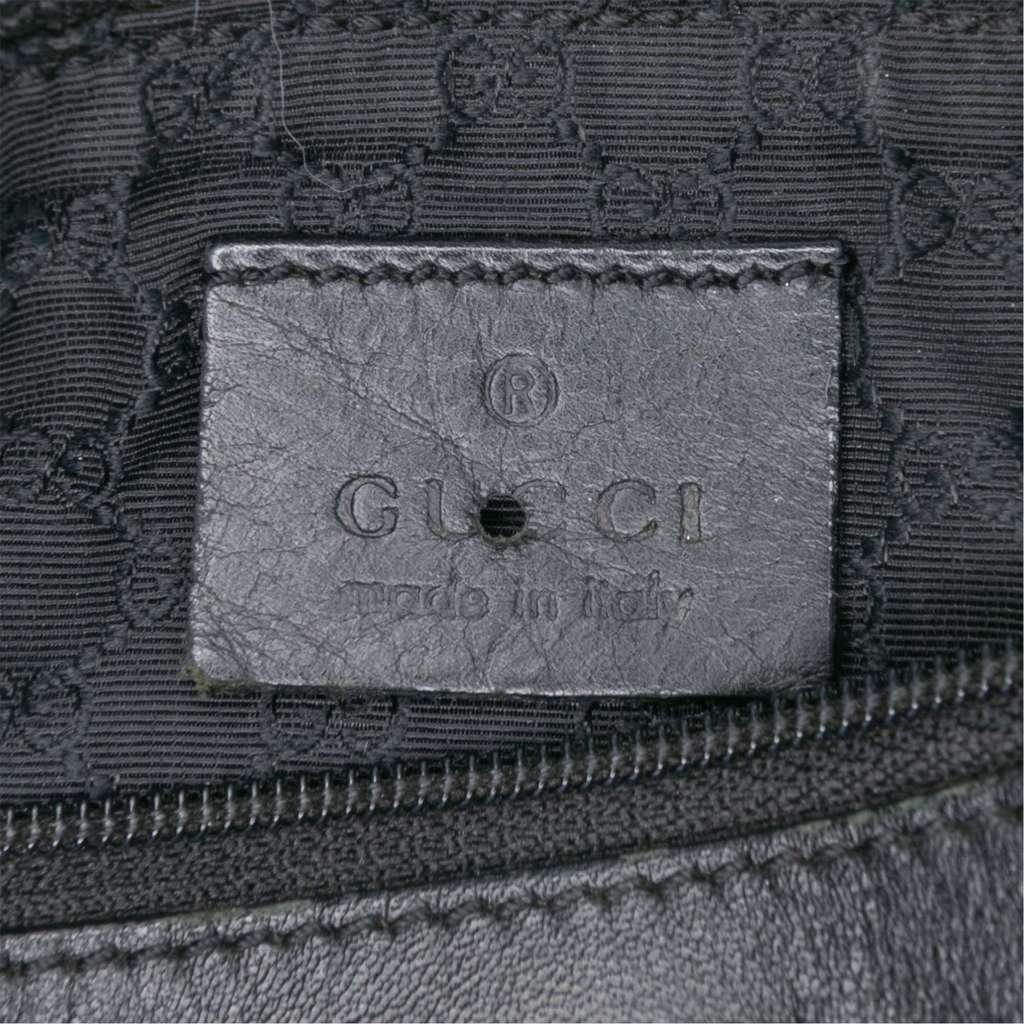 Gucci Denim Web Shoulder Bag - Side view
